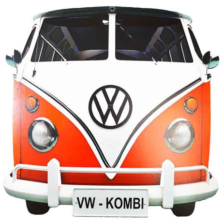 Placa Decorativa Mdf Kombi Laranja - Versare anos dourados Menor preço em Placa Decorativa Mdf Kombi Laranja - Versare anos dourados