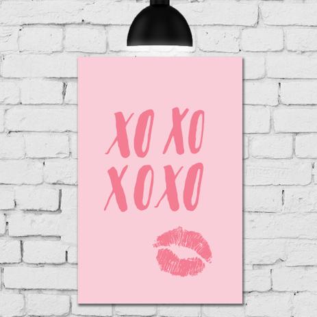 Placa Decorativa MDF Romântica XOXO 30x40 - Quartinhos Menor preço em Placa Decorativa MDF Romântica XOXO 30x40 - Quartinhos