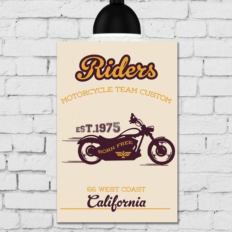 Placa Decorativa MDF Vintage Moto Riders 30x40 - Quartinhos é ruim? Placa Decorativa MDF Vintage Moto Riders 30x40 - Quartinhos é boa?