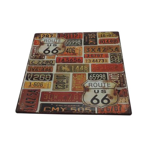 Placa Decorativa Metal Route 66 30cmX30cm - Gama Menor preço em Placa Decorativa Metal Route 66 30cmX30cm - Gama
