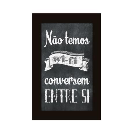 Placa Decorativa Moldura - Frases - Não Temos Wifi - cod. 5334 - Cia. laser Menor preço em Placa Decorativa Moldura - Frases - Não Temos Wifi - cod. 5334 - Cia. laser