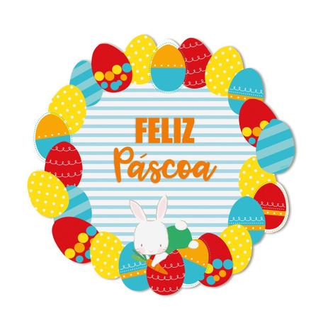 Placa Decorativa Ovos Feliz Pascoa Coloridos Dec. Festas - Cromus pascoa Menor preço em Placa Decorativa Ovos Feliz Pascoa Coloridos Dec. Festas - Cromus pascoa