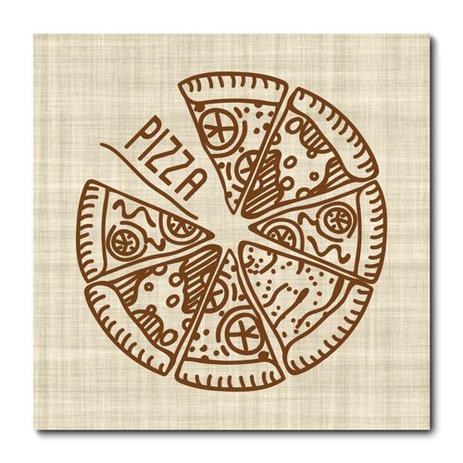 Placa Decorativa - Pizza - 1907plmk - Allodi Menor preço em Placa Decorativa - Pizza - 1907plmk - Allodi