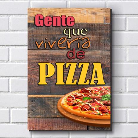 Placa Decorativa - Pizza - Pizzaria - P631 - R+ adesivos Menor preço em Placa Decorativa - Pizza - Pizzaria - P631 - R+ adesivos