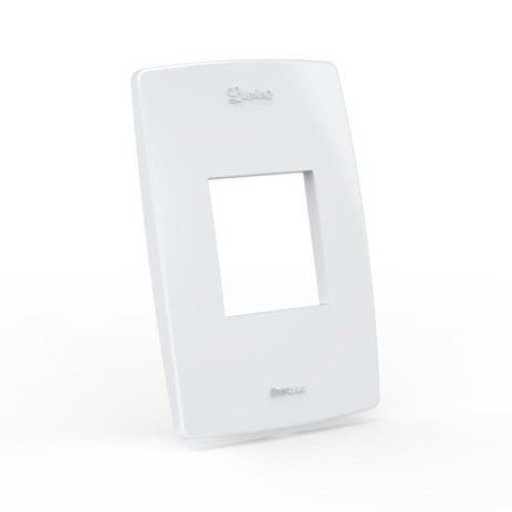 Placa espelho lumino 2x4 para 2 modulos branco - Enerbras Menor preço em Placa espelho lumino 2x4 para 2 modulos branco - Enerbras