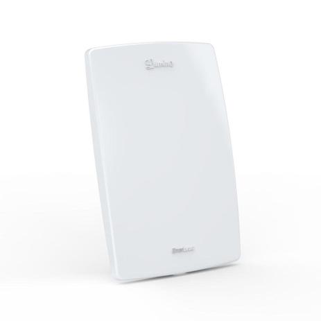 Placa espelho lumino cega + suporte 2x4 branco - Enerbras Menor preço em Placa espelho lumino cega + suporte 2x4 branco - Enerbras