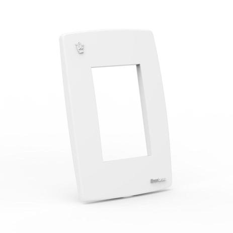 Placa espelho reale 2x4 para 3 modulos branco - Enerbras Menor preço em Placa espelho reale 2x4 para 3 modulos branco - Enerbras