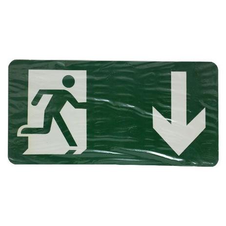 Placa Fotoluminescente 30x15cm Saída de Emergência Seta para Baixo - Decore Menor preço em Placa Fotoluminescente 30x15cm Saída de Emergência Seta para Baixo - Decore