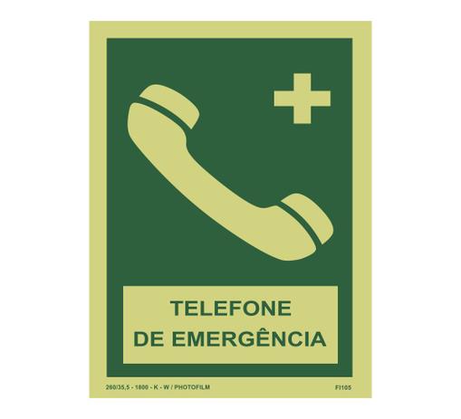 Placa Fotoluminescente Telefone de Emergência - Photofilm é ruim? Placa Fotoluminescente Telefone de Emergência - Photofilm é boa?