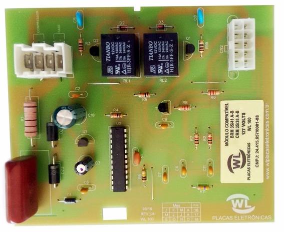 Placa Geladeira Frost Free Brastemp ou CONSUL BRM35 BRM4 BRM41A BRM41B CRM38 CRM38A CRM38B 110 volts - Wl placas Menor preço em Placa Geladeira Frost Free Brastemp ou CONSUL BRM35 BRM4 BRM41A BRM41B CRM38 CRM38A CRM38B 110 volts - Wl placas