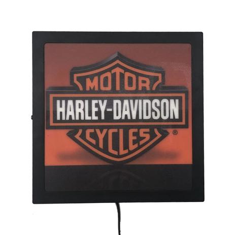 Placa Luminária Decorativa Led Harley Luxe Vermelho 30X30X5 - Maisaz Menor preço em Placa Luminária Decorativa Led Harley Luxe Vermelho 30X30X5 - Maisaz