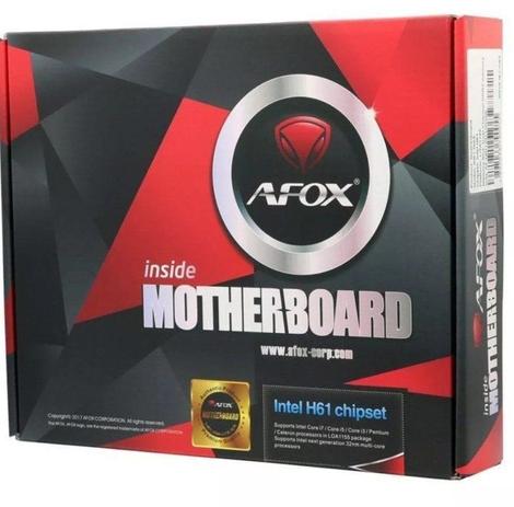 Placa Mãe Afox IH61-MA5 Lga 1155 Intel H61 Menor preço em Placa Mãe Afox IH61-MA5 Lga 1155 Intel H61
