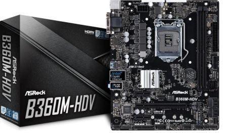 Placa Mãe ASRock B360M-HDV LGA1151 Chipset Intel B360, 90-MXB730-A0UAYZ Menor preço em Placa Mãe ASRock B360M-HDV LGA1151 Chipset Intel B360, 90-MXB730-A0UAYZ