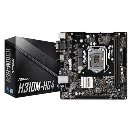 Placa mãe ASRock H310M-HG4 - soket 1151 Menor preço em Placa mãe ASRock H310M-HG4 - soket 1151