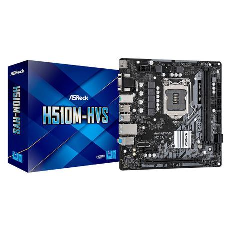 Placa Mãe ASRock - H510M-HVS Menor preço em Placa Mãe ASRock - H510M-HVS