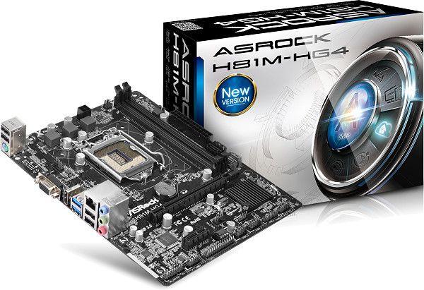 Placa Mãe AsRock H81M-HG4 - Intel 1150, DDR3 Menor preço em Placa Mãe AsRock H81M-HG4 - Intel 1150, DDR3