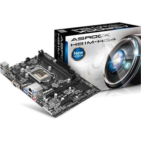 Placa Mae ASROCK Micro ATX (1150) - H81M-HG4 - 4A GER Menor preço em Placa Mae ASROCK Micro ATX (1150) - H81M-HG4 - 4A GER