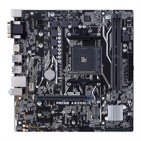 Placa Mãe Asus AMD Socket AM4 DDR4 Prime A320M-K/BR Menor preço em Placa Mãe Asus AMD Socket AM4 DDR4 Prime A320M-K/BR