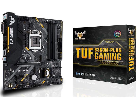Placa-Mãe Asus GAMING (TUF B360M-PLUS90MB0Y40-C1BAY0) Intel 1151 DDR4 mATX Menor preço em Placa-Mãe Asus GAMING (TUF B360M-PLUS90MB0Y40-C1BAY0) Intel 1151 DDR4 mATX