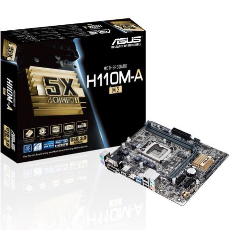 Menor preço em Placa Mae Asus H110M-A/M.2, DDR4 LGA 1151 Micro ATX