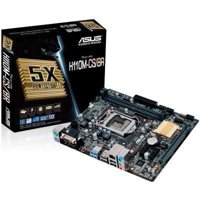 Placa-Mãe Asus (H110M-CS/BR90MB0RL0-C1BAY0) Intel 1151 DDR4 Micro ATX Menor preço em Placa-Mãe Asus (H110M-CS/BR90MB0RL0-C1BAY0) Intel 1151 DDR4 Micro ATX