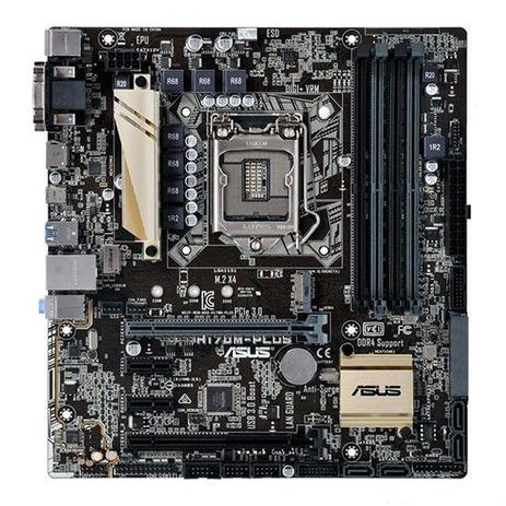 Placa-Mãe ASUS H170M-PLUS/BR para Intel LGA 1151 DDR4 mATX HDMI/DVI/VGA 5X Protection 90MB0QQ0-C1BAY Menor preço em Placa-Mãe ASUS H170M-PLUS/BR para Intel LGA 1151 DDR4 mATX HDMI/DVI/VGA 5X Protection 90MB0QQ0-C1BAY