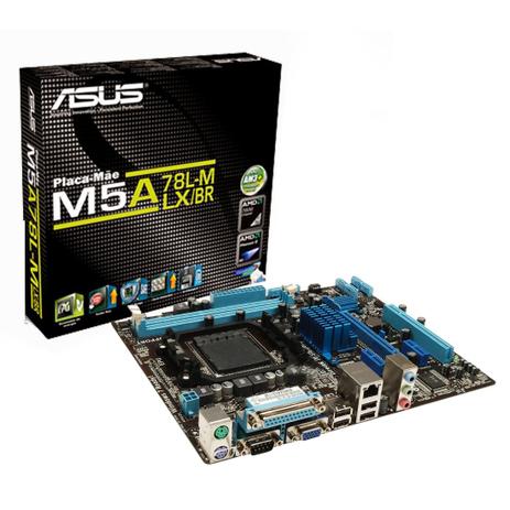 Placa Mãe Asus M5A78L-M LX/BR AM3+ DDR3 VGA Serial Paralela - 90-MIBFW2-G0XCK1SZ Menor preço em Placa Mãe Asus M5A78L-M LX/BR AM3+ DDR3 VGA Serial Paralela - 90-MIBFW2-G0XCK1SZ