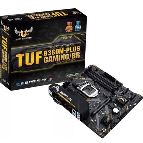 Placa-mãe Asus para Intel Lga 1151 Tuf B360m-plus Gaming/br Menor preço em Placa-mãe Asus para Intel Lga 1151 Tuf B360m-plus Gaming/br