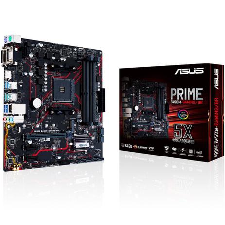 Menor preço em Placa-Mãe Asus Prime B450M Gaming/BR, AMD AM4, mATX, DDR4