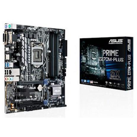 Placa-Mãe Asus (PRIME Z270M-PLUS90MB0TJ0-C1BAY0) Intel 1151 DDR4 Micro ATX Menor preço em Placa-Mãe Asus (PRIME Z270M-PLUS90MB0TJ0-C1BAY0) Intel 1151 DDR4 Micro ATX