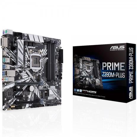 Placa Mãe Asus Prime Z390m-Plus, Lga 1151 Matx, 4xddr4, Usb 3.1 Tipo A, Usb 3.0, M.2, Hdmi, Cfx Menor preço em Placa Mãe Asus Prime Z390m-Plus, Lga 1151 Matx, 4xddr4, Usb 3.1 Tipo A, Usb 3.0, M.2, Hdmi, Cfx