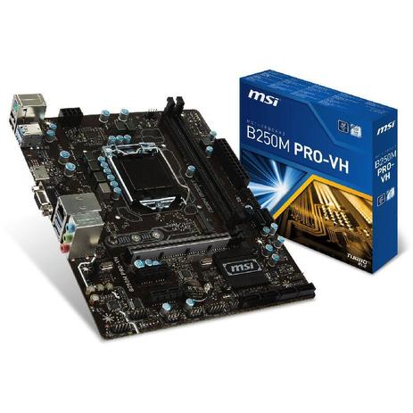 Placa Mãe B250M PRO VH LA Intel 1151 DDR4 VGA HDMI USB 3.1 MSI Menor preço em Placa Mãe B250M PRO VH LA Intel 1151 DDR4 VGA HDMI USB 3.1 MSI