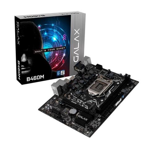 Placa Mae Galax B460m Intel LGA 1200, mATX - IB460MAGBAY1CW Menor preço em Placa Mae Galax B460m Intel LGA 1200, mATX - IB460MAGBAY1CW