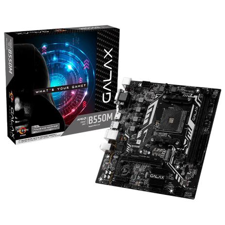 Placa Mãe GALAX B550M, AMD AM4, M-ATX, DDR4, M.2, PCIe 4.0 Menor preço em Placa Mãe GALAX B550M, AMD AM4, M-ATX, DDR4, M.2, PCIe 4.0