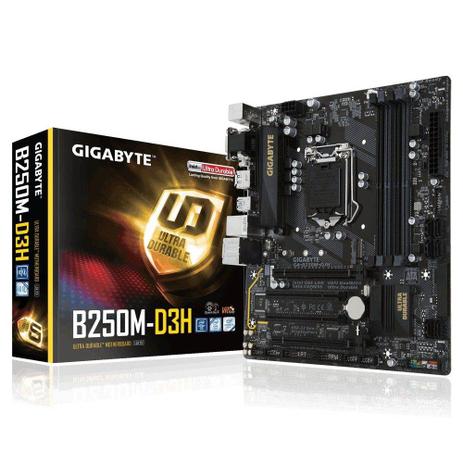 Placa Mae Gigabyte B250M-DS3H Lga 1151 DDR4 Menor preço em Placa Mae Gigabyte B250M-DS3H Lga 1151 DDR4