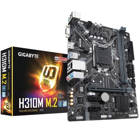 Placa-Mãe Gigabyte H310M M.2, Intel LGA 1151, mATX, DDR4 Menor preço em Placa-Mãe Gigabyte H310M M.2, Intel LGA 1151, mATX, DDR4