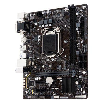 Placa Mae Gigabyte Micro ATX LGA (1151) - DDR4 - GA-H110M-M.2 Menor preço em Placa Mae Gigabyte Micro ATX LGA (1151) - DDR4 - GA-H110M-M.2