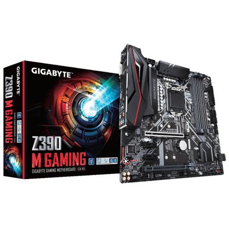 Placa-Mãe Gigabyte p/ Intel 1151 Z390M Gaming 4xDDR4 mATX Menor preço em Placa-Mãe Gigabyte p/ Intel 1151 Z390M Gaming 4xDDR4 mATX