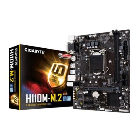 Placa-Mãe Gigabyte p/ Intel I7, I5, I3, LGA 1151 GA-H110M-M.2 Menor preço em Placa-Mãe Gigabyte p/ Intel I7, I5, I3, LGA 1151 GA-H110M-M.2