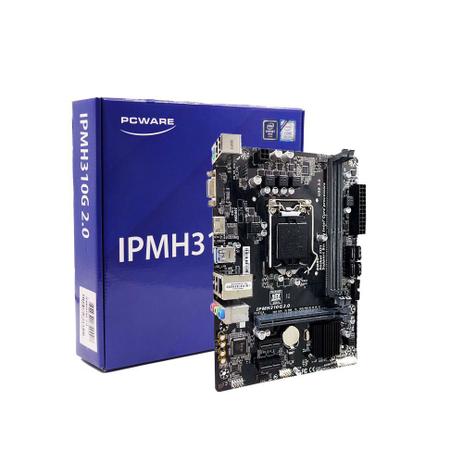 Placa Mãe PCWare mATX H510G LGA 1200 DDR4 M.2 HDMI VGA 10/11th