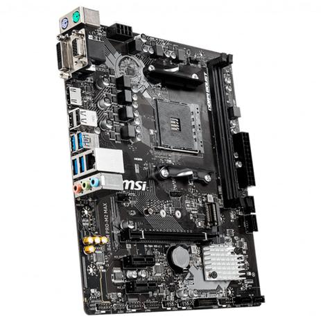 Placa-Mãe MSI B450M Pro-M2 Max p/ AMD AM4, m-ATX, DDR4 Menor preço em Placa-Mãe MSI B450M Pro-M2 Max p/ AMD AM4, m-ATX, DDR4