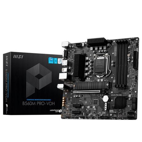 Placa Mãe MSI B560M PRO-VDH, Intel LGA 1200, MATX, DDR4 - 911-7D18-011 é boa?