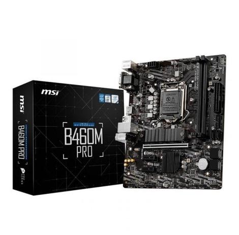 Placa Mãe MSi DDR4 INTEL Socket 1200 - B460M PRO - Galax Menor preço em Placa Mãe MSi DDR4 INTEL Socket 1200 - B460M PRO - Galax