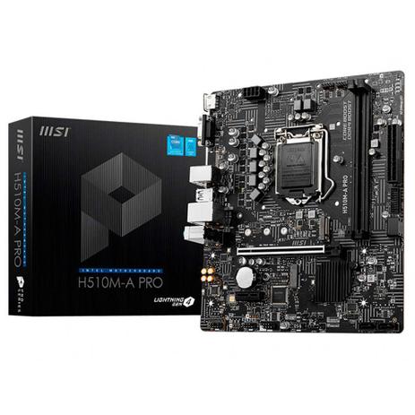 Placa Mãe MSI H510M Pro Series Intel H510 Lga 1200 Atx DDR4 Menor preço em Placa Mãe MSI H510M Pro Series Intel H510 Lga 1200 Atx DDR4