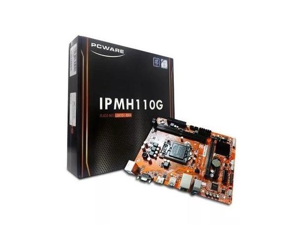 Placa Mãe Pcware Ipmh110g Ddr3 Gigabit Lga1151 USB 3.0 VGA/HDMI Menor preço em Placa Mãe Pcware Ipmh110g Ddr3 Gigabit Lga1151 USB 3.0 VGA/HDMI