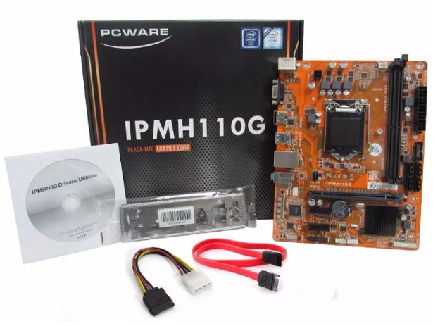 Placa Mãe Pcware Ipmh110g Ddr4 Rede Gigabit Lga1151 Menor preço em Placa Mãe Pcware Ipmh110g Ddr4 Rede Gigabit Lga1151