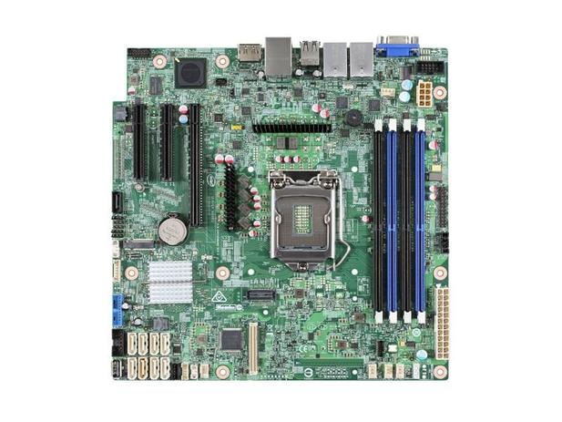 Placa Mae Servidor Intelxeon E3-1200V5/V6 DDR4 UDIMM 2X Rede GBE LGA 1151 DBS1200SPLR Menor preço em Placa Mae Servidor Intelxeon E3-1200V5/V6 DDR4 UDIMM 2X Rede GBE LGA 1151 DBS1200SPLR