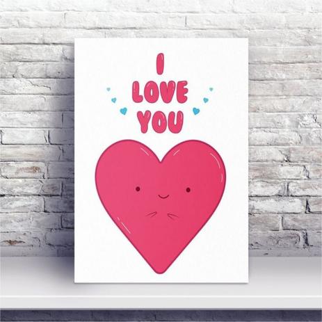 Placa Mdf Coracao Eu Te Amo Conspecto Placa De Mdf Magazine Luiza