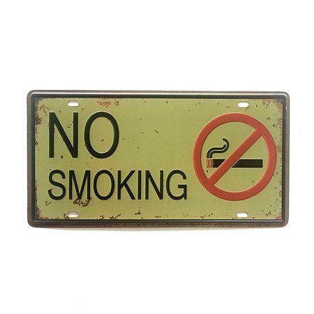 Placa Metal Decorativa No Smoking - Loja tip Menor preço em Placa Metal Decorativa No Smoking - Loja tip