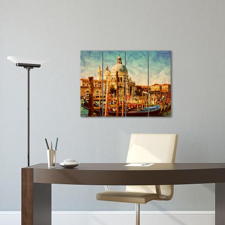 Placa Painel Decorativa em MDF Foto Barco Europa Kit 4 Placas - Quartinhos Menor preço em Placa Painel Decorativa em MDF Foto Barco Europa Kit 4 Placas - Quartinhos